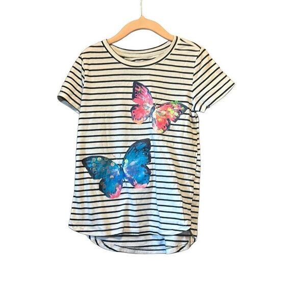 Wonder‎ Nation butterfly shirt girls size small - Picture 1 of 4